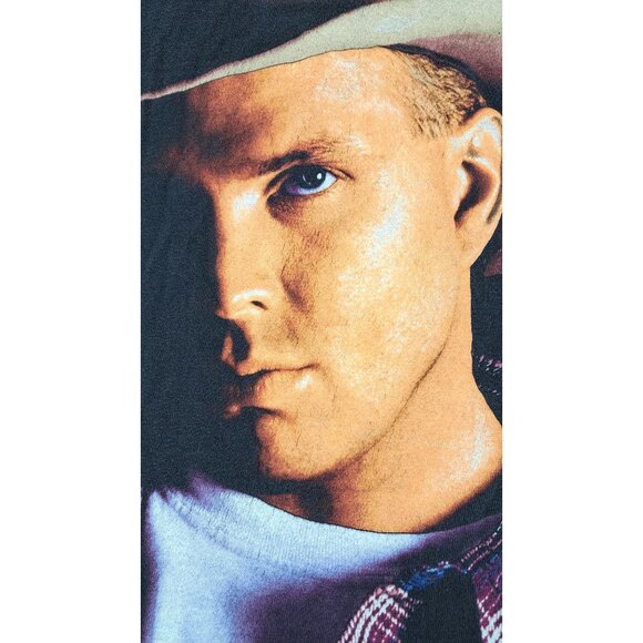 Vintage Garth Brooks 1996 Fresh Horses Tour T-Shirt Black Double Side Men Medium - Picture 3 of 10